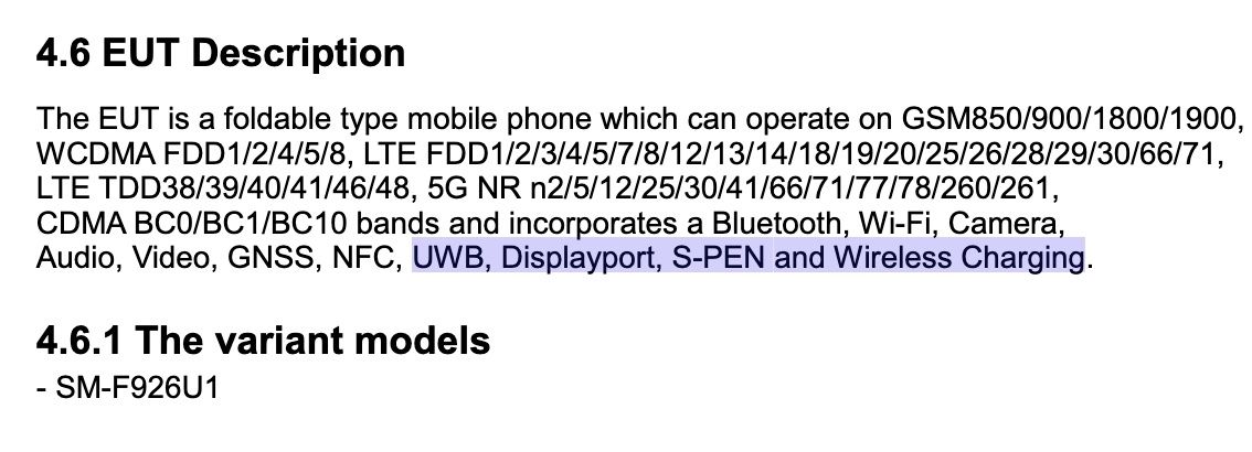 New FCC filings Confirms Galaxy Fold3 Will Support Samsung S Pen Pro